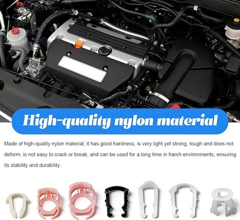 Osilly 70PCS Car Fuel Line Clips, 7 Size Vehicle Fuel Hose Retainer Clamp Assortment, Automotive Repair Kit Replacement Accessories, Compatible with 3/8" & 5/16" Fuel Pipe in Kuwait