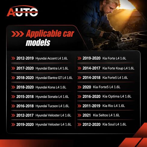 توقيت صمام متغير التحكم في زيت الملف اللولبي VVT متوافق مع Hyundai Accent Elantra GT Kona Sonata Tucson Veloster Kia Forte Koup Forte5 Optima Rio Soul استبدال 24355-2B700 in Kuwait