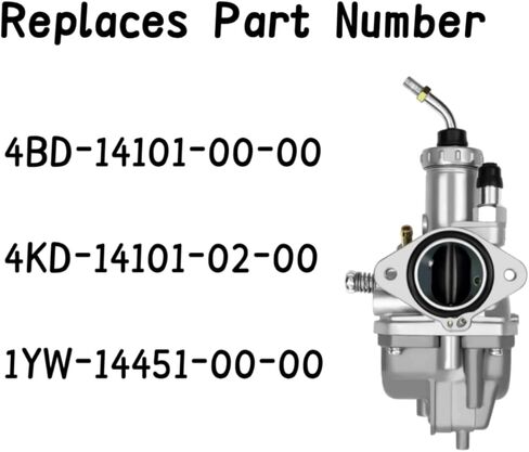 مكربن YFB250 متوافق مع Yamaha Timberwolf 250 YFB250FW 1992 1993 1994 1995 1996 1997 1998 1999 2000 Carb يستبدل 4KD-14101-02-00 4BD-14101-00-00 مع 1YW-14451-00-00 أجزاء فلتر الهواء in Kuwait