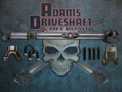 ADAMS DRIVESHAFT JK FRONT 1310 CV DRIVESHAFT SOLID U-JOINTS with PINION YOKE [سلسلة المهام القصوى] in Kuwait