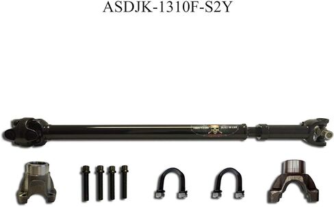 ADAMS DRIVESHAFT JK FRONT 1310 CV DRIVESHAFT SOLID U-JOINTS with PINION YOKE [سلسلة المهام القصوى] in Kuwait