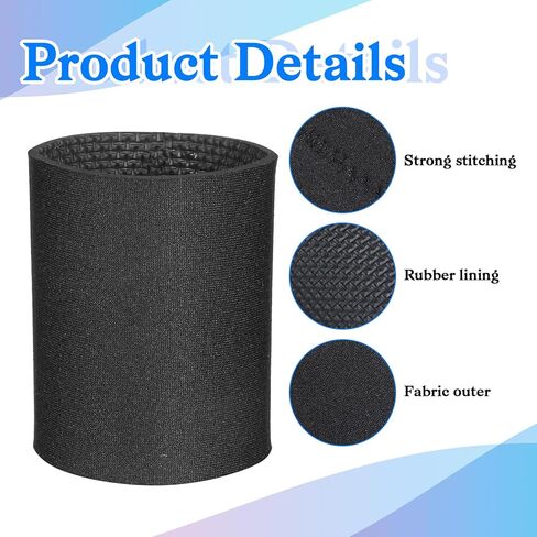 4 Pcs Black Rubber Doors Knob Cover Cushion Reusable Door Handle Covers Anti-Scald and Antifreeze Doors Handle Protector Nonslip Door Handles Grip Doorstop Knob Wall Protector for Summer and Winter in Kuwait
