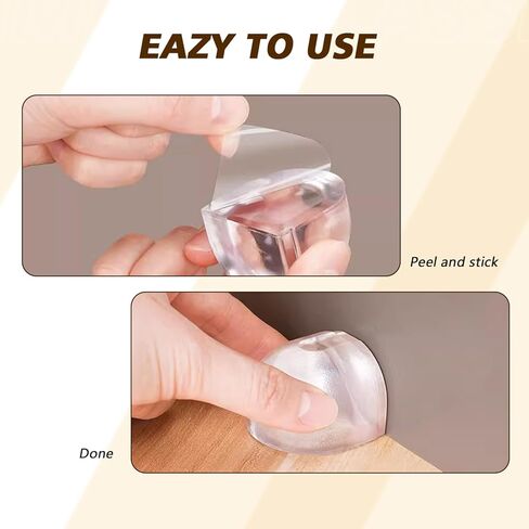 2Pcs Clear Floor Door Stopper Invisible Rubber Doorstops Acrylic Door Bumpers Self-Adhesive Floor Doors Buffers for Wood Tiles Carpets Surface Home Office in Kuwait