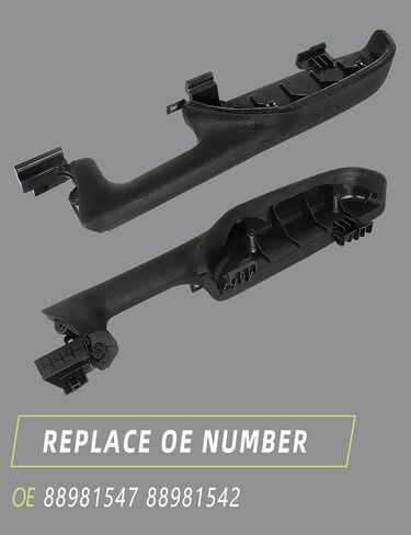 Front Door Armrest Driver Passenger Side (Black 1 Pair) Compatible with Chevy Silverado 1500/ GMC Sierra 1500 2004-2007/ Avalanche 2003-2006 Accessories Parts Replaces 88981547 in Saudi Arabia