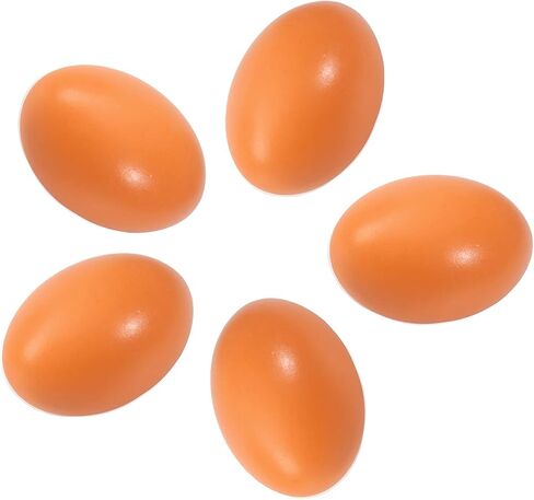 5 PCS Fake Eggs Wooden Eggs Dummy Eggs Nest Eggs in Saudi Arabia