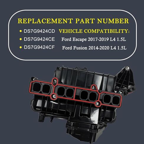 DS7G9424CD Intake Manifold Compatible with Ford Escape 2017-2019, Fusion 2014-2020, 1.5L in Kuwait