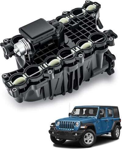 68492577AA Intake Manifold with Actuator Compatible with Jeep Grand Cherokee 2014-2019, Ram 1500 3.0L V6 Diesel 2014-2018, Cherokee 2014-2019, Replace# 68211167AA 68211206AC 68535767AA in Saudi Arabia
