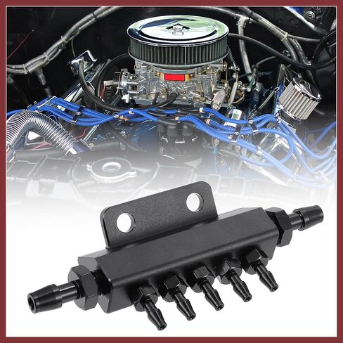 Universal Vacuum Manifold Kit 1/8" Ports 1/2" Interfaces Block Intake Manifold for Car Fuel Gas Wastegate Turbo Boost Replace Parts in Kuwait