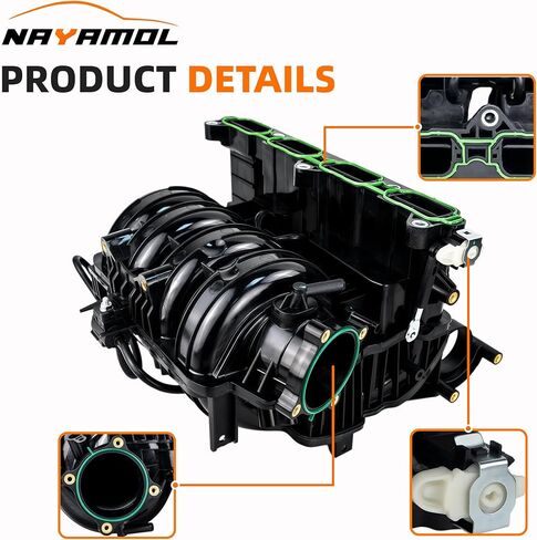 Intake Manifold 283102GGA0 Compatible with Hyundai Sonata 15-19 Tucson 18-21 Santa Fe 17-20 Kia Optima 16-20 Sportage 17-22 Sorento 16-20 2.4L Engine 28310-2GGA0 in Saudi Arabia