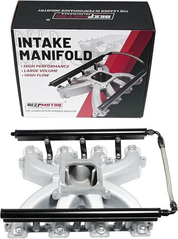 EFI Single Plane Mid-Rise Intake Manifold GM LS3 L92 Rectangle Port with Fuel Rail (Satin) in Saudi Arabia
