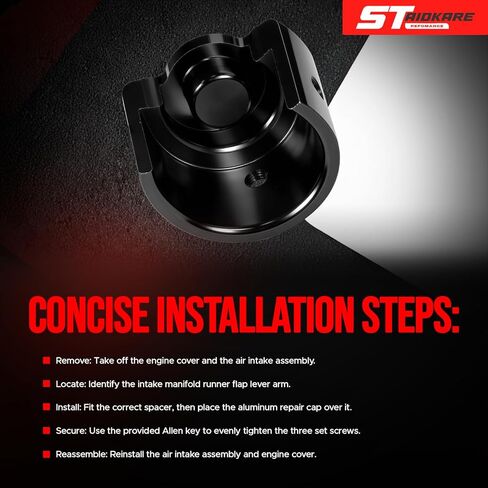021071ECS01 2.0T TSI Intake Manifold Lever Arm Repair Kit - Compatible with VW Beetle, Golf, Passat, Tiguan & Audi A3, A4, TT (P2015 Error Code Fix) - Black in Saudi Arabia