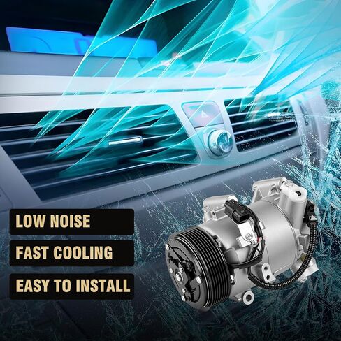ضاغط مكيف الهواء CO 29304C مع قابض متوافق مع Honda Civic 2016-2021، CR-V 2017-2022، يناسب محرك 1.5 لتر فقط، CO 29304C، 198277 in Kuwait