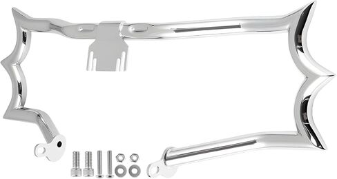 Crown Engine Guard Crash Bar Flat Out Bar for Harley Touring 2009-2025 Street Glide Road King Electra Glide Ultra Limited Trike,Chrome【 Does not fit Road Glide Models】 in Saudi Arabia