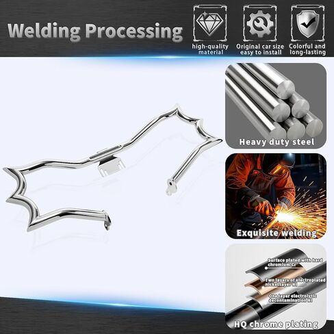 Crown Engine Guard Crash Bar Flat Out Bar for Harley Touring 2009-2025 Street Glide Road King Electra Glide Ultra Limited Trike,Chrome【 Does not fit Road Glide Models】 in Saudi Arabia