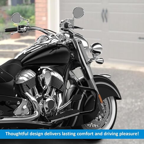 شارب واقي محرك الطريق السريع Wsays Front Crash Bar متوافق مع Indian Roadmaster Chieftain Springfield Chief Vintage 2014-2025، أسود لامع in Kuwait