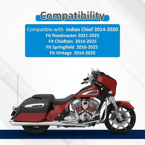 شارب واقي محرك الطريق السريع Wsays Front Crash Bar متوافق مع Indian Roadmaster Chieftain Springfield Chief Vintage 2014-2025، أسود لامع in Kuwait