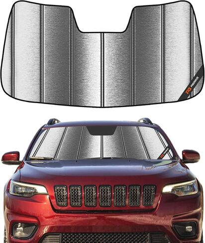 Pigenius Windshield Sunshade for Jeep Cherokee 2014-2023 Custom Front Window Shade - AstraGuard in Kuwait