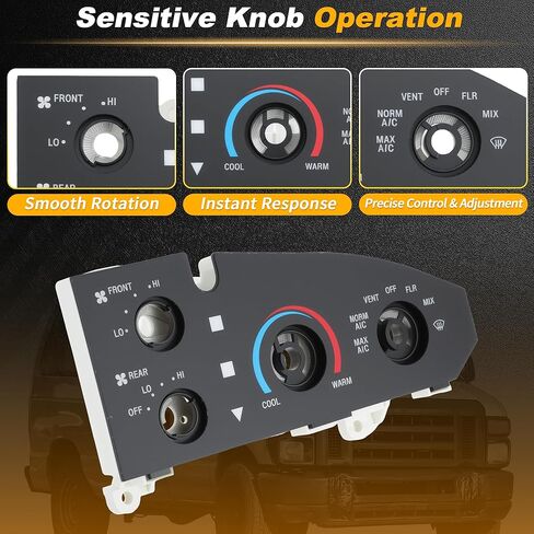 5C2Z-19980-BA A/C Heater Climate Control Module for Ford E-150 E-250 Vans 2005-2014 for Ford E-350 E-450 Super Duty Vans 2005-2019 HVAC Control Switch Panel Replacement 5C2Z19980BA in Saudi Arabia