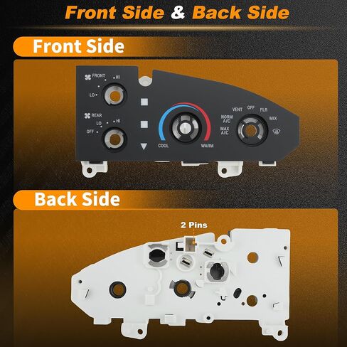 5C2Z-19980-BA A/C Heater Climate Control Module for Ford E-150 E-250 Vans 2005-2014 for Ford E-350 E-450 Super Duty Vans 2005-2019 HVAC Control Switch Panel Replacement 5C2Z19980BA in Saudi Arabia