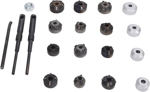 Valve Seat Reamer Tool Kit - Alloy Steel Universal for 20-30mm Valves, Includes 12 Sizes & 4 Heads in Kuwait