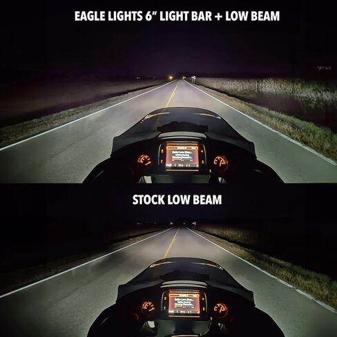 Eagle Lights 6 Inch Generation II Projection Light Bar with Plug and Harness Compatible with 2015 and Newer Harley Davidson Road Glide Models in Kuwait