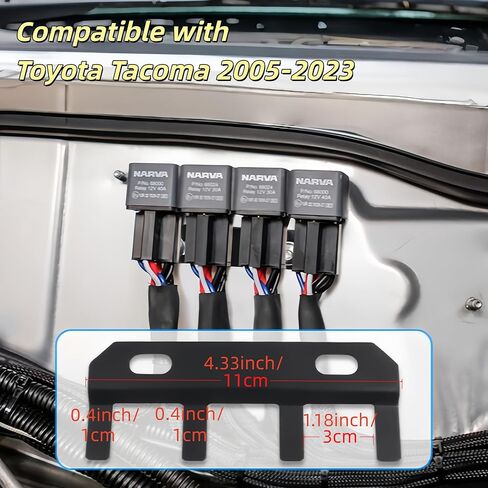 Bolt-On Relay Holder,Auxiliary Relay Box Holder Kits Compatible with 2005-2023 Toyota Tacoma in Saudi Arabia