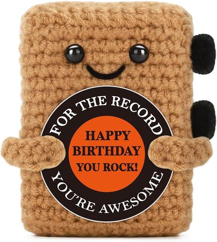 Gifts for Teen Boys, Encouragement Gift for Men Friend Boyfriend Him Husband Graduation New Job Promotion,You Rock Crochet Vinyl, Cute Music Lover Desk Decor for College Student Teacher Male in Saudi Arabia