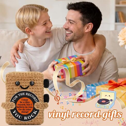 Gifts for Teen Boys, Encouragement Gift for Men Friend Boyfriend Him Husband Graduation New Job Promotion,You Rock Crochet Vinyl, Cute Music Lover Desk Decor for College Student Teacher Male in Saudi Arabia