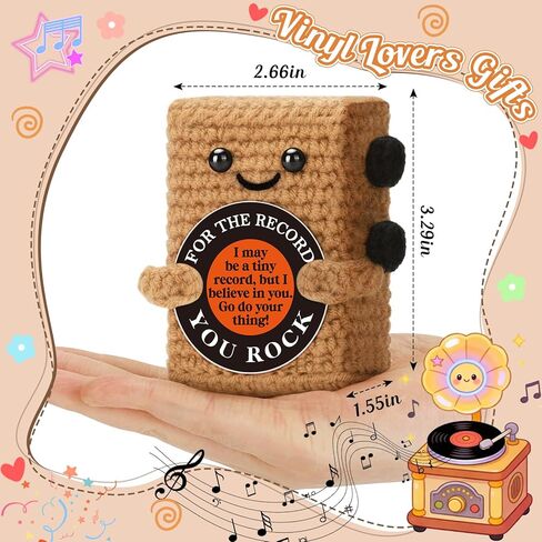 Gifts for Teen Boys, Encouragement Gift for Men Friend Boyfriend Him Husband Graduation New Job Promotion,You Rock Crochet Vinyl, Cute Music Lover Desk Decor for College Student Teacher Male in Saudi Arabia