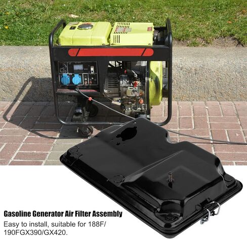 Generator Air Filter Assembly 5KW-8KW, Iron and Plastic Air Housing Filter for 188F 190FGX390 GX420, Gasoline Generator Accessories Replacement in Saudi Arabia