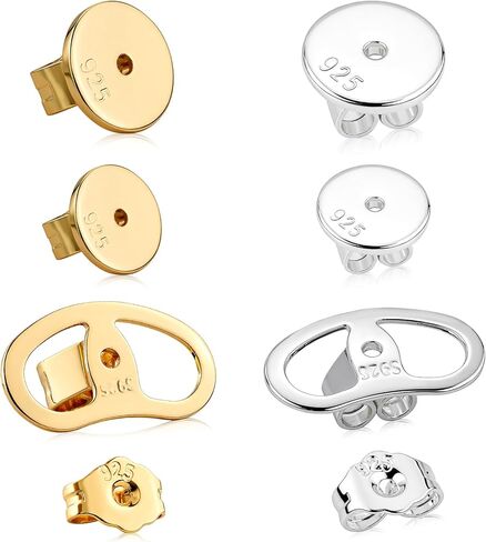 32 Pcs Earring Backs for Droopy Ears Heavy Earring - Earring Lifters Backs, Earring Backs Replacements for Studs, Butterfly Earring Backs, 13mm Large Earring Backs in Saudi Arabia