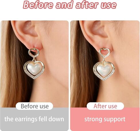 32 Pcs Earring Backs for Droopy Ears Heavy Earring - Earring Lifters Backs, Earring Backs Replacements for Studs, Butterfly Earring Backs, 13mm Large Earring Backs in Saudi Arabia
