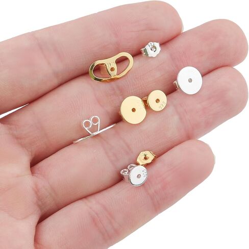 32 Pcs Earring Backs for Droopy Ears Heavy Earring - Earring Lifters Backs, Earring Backs Replacements for Studs, Butterfly Earring Backs, 13mm Large Earring Backs in Saudi Arabia