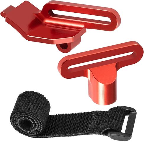 LSG Tall Battery Holder Mount Hold Down for Tra-xxas 1/16 Mini Maxx XRT Monster Truck Alloy Battery Mounting Plate with Strap Tie RC Car Upgrade Parts (Black) in Kuwait