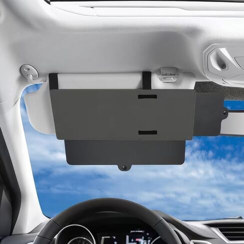Car Visor Sunshade Extender, Upgraded Car Sun Visor Extension with Side Sunshade, Anti-Glare Visor for Driving, Black in Kuwait