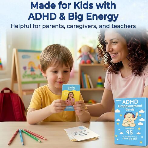 QUOKKA ADHD Tools for Kids – Emotional Regulation Tools for Kids in a Fun Flashcards Deck – Big Feelings Support, Focus Activities, Social Skills & Impulse Control Cards for Home or Classroom in Kuwait