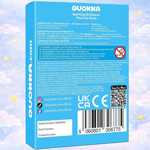QUOKKA ADHD Tools for Kids – Emotional Regulation Tools for Kids in a Fun Flashcards Deck – Big Feelings Support, Focus Activities, Social Skills & Impulse Control Cards for Home or Classroom in Kuwait