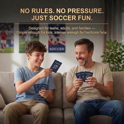 Soccer Party Game for World Cup 2026 – 200 Question Cards for Adults, Teens & Families | World Cup 2026 Merchandise for Watch Parties & Game Night in Kuwait