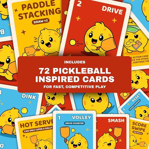 The Pickleball Card Game, Pickleball Gift for Men, Women & Players, Fast-Paced Off-Court Party Game for Game Night, Easy to Learn, 2 or 4 Players, 15-20 Minute Gameplay in Saudi Arabia