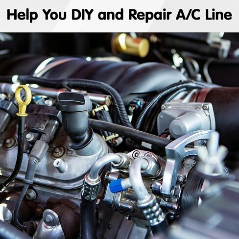 90 Degree A/C Hose Fittings, #8#10 90°Beadlock AC Line Adapter with R134A High and Low Pressure Valve, #8#10 Automatic Air Conditioning Hose Fittings for Car,Turck,Van and RV in Saudi Arabia