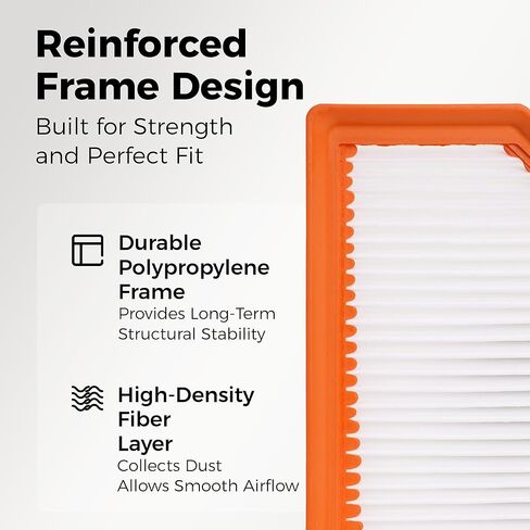 Engine Air Filter&Cabin Air Filter Combo Fits Nissan Rogue 2021-2025-CF12552&16546-6RA0A in Kuwait