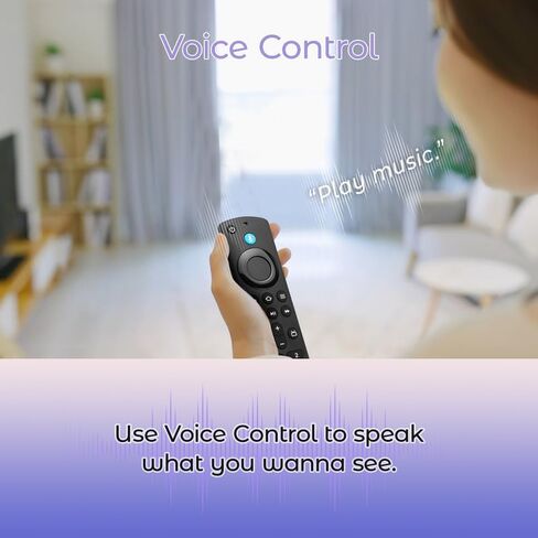 Replacement Remote Control Compatible with Fire Smart TV Stick 4K(1st/2nd Gen), TV Stick (2nd Gen/3rd Gen/Lite/4K Max), FireStick Remote for Smart TV 3rd Gen & Cube with Voice Controller in Saudi Arabia