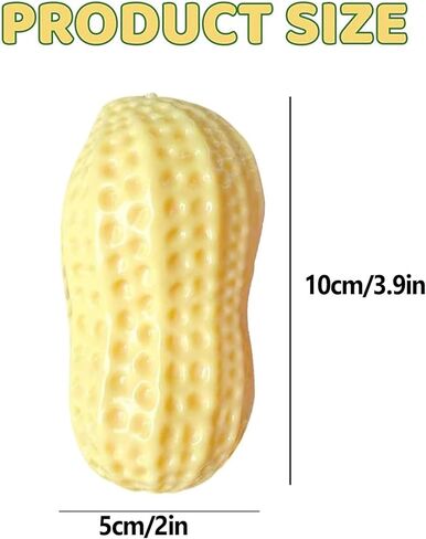 Peanut Squishy Peanut Shape Stress Relief Squeeze Fidget Toys, Soft Anxiety Relief Hand Grip Decompression Ball, Soft Squeeze Decompression Dough for Adults Office Desk Decor in Kuwait