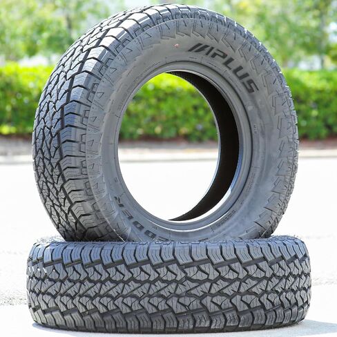 مجموعة من 2 (اثنين) Aplus Shredder AT Truck/SUV A/T إطارات نصف قطرية لجميع التضاريس للطرق الوعرة - 265/70R16 265/70/16 265/70-16 112T نطاق التحميل SL 4-Ply BSW جدار جانبي أسود UTQG 660AA in Kuwait