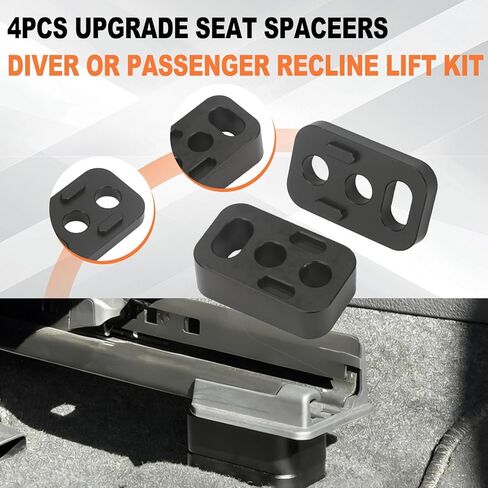 4PCS Front Seat Spacers, Driver and Passenger Recline Lift Kit Fit for Toyota Tundra 3rd Gen 2022-2025, Adjustable Seat Spacer Rear of Front Seat Riser in Saudi Arabia