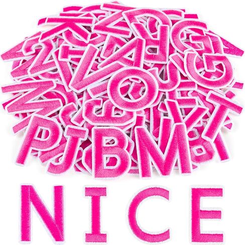 ASTARON 36Pcs Iron on Letters and Numbers Patches 10 Color Options 1.3Inch Alphabet Embroidered Patch A-Z,Numbers0-9 Patches Alphabet Cloth Patch for Clothes,Socks,Jeans,Hat,DIY Accessories(Colorful) in Kuwait