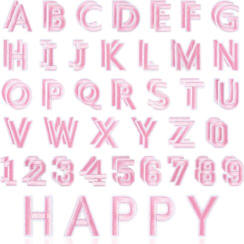 ASTARON 36Pcs Iron on Letters and Numbers Patches 10 Color Options 1.3Inch Alphabet Embroidered Patch A-Z,Numbers0-9 Patches Alphabet Cloth Patch for Clothes,Socks,Jeans,Hat,DIY Accessories(Colorful) in Kuwait