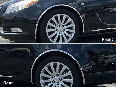 QAA Is Compatible With 2011-2013 Buick Regal 4 Piece Molded Stainless Steel Wheel Well Fender Trim Molding WZ51575 in Saudi Arabia