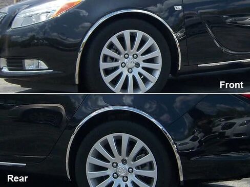QAA Is Compatible With 2011-2013 Buick Regal 4 Piece Molded Stainless Steel Wheel Well Fender Trim Molding WZ51575 in Saudi Arabia