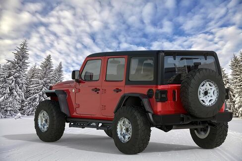 Front and Rear Fender Flares Kit w/LED Turn Signal Lights Compatible with 2018 2019 2020 2021 2022 2023 2024 Jeep Wrangler JL & JLU Unlimited (2-Door & 4-Door),4PCS Off-road Flat Fenders Mud Guard in Saudi Arabia
